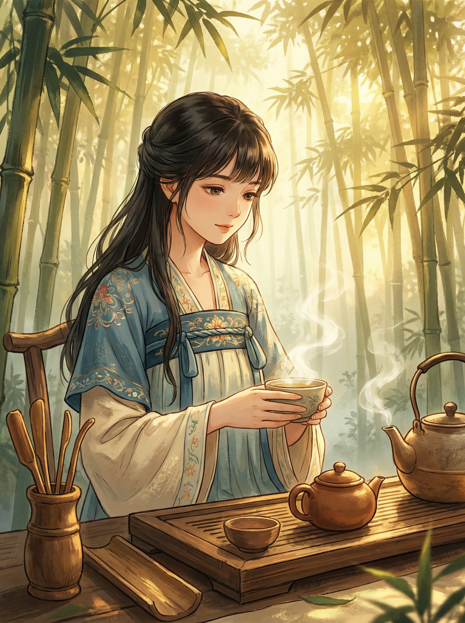 四虎动漫-竹林品茗